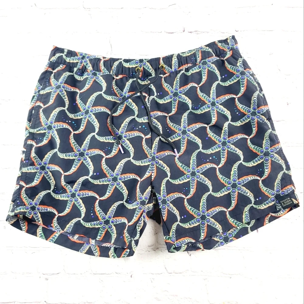 Scotch & Soda XL Swim Trunks Starfish Print